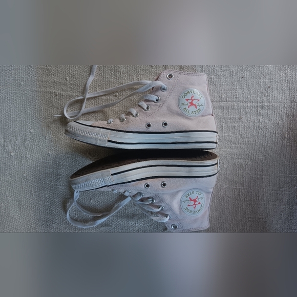 Converse Light Pink High-Top Sneakers - Picture 3 of 8